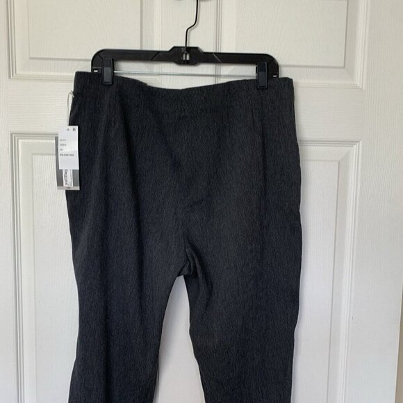 Worthington Slim Ankle Pants Womens 14 Gray High Rise Flat Front NWT - Picture 7 of 13